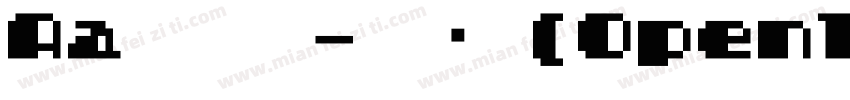 Aa厚底黑-常规 (OpenType- TrueType)字体转换